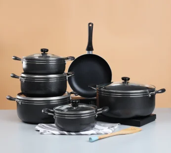 Majestic Tornado Aluminium Alloyed Non-Stick Cookware Set-11 Pcs