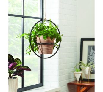 Better Homes & Gardens Black and Brown Iron Plant Hanger