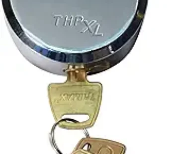 Trimax THPXL Hockey Puck Internal Shackle Trailer Door Lock – Rekeyable, Stainless Steel