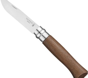 Opinel No8 Stainless Steel Folding Pocket Knife – Premium Wood Handles