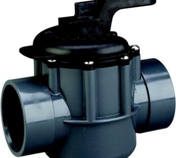 Pentair 263029 Grey/Black Diverter Valve 2-Way 2-Inch (2-1/2-Inch Slip Outside), PVC, Grey/Black