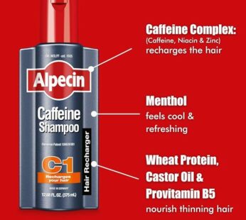 Alpecin C1 Caffeine Shampoo, 8.45 fl oz (Pack of 3)