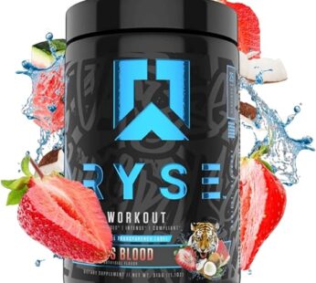 Ryse Project Blackout Pre Workout | Pump, Energy, and Strength| with Caffeine, Vitacholine, Nitrates, and Theobromine | 25 Servings (Tiger’s Blood)