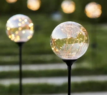 Solar Globe Pathway Lights