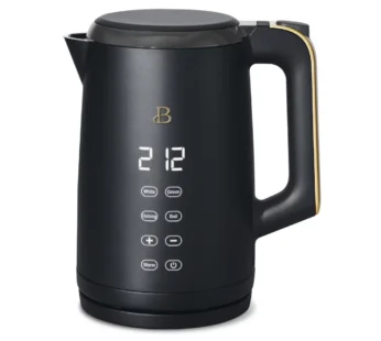 Beautiful 1.7L One-Touch Electric Kettle, Black Sesame by Drew Barrymore