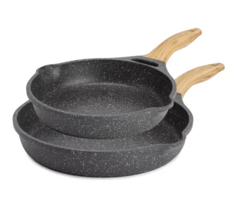 The Pioneer Woman Charcoal Speckle 2-Piece Prairie Signature Cast Aluminum