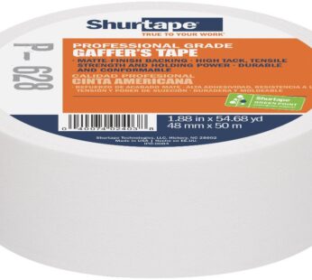 Shurtape P- 628 Professional Grade, Coated Gaffer’s Tape