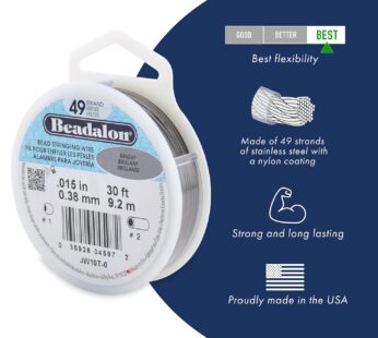 Beadalon 49 Strand Stainless Steel Bead Stringing Wire