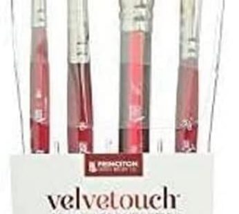 Princeton Velvetouch, Series 3950, Paint Brush for Acrylic, Oil and Watercolor, Set of 4