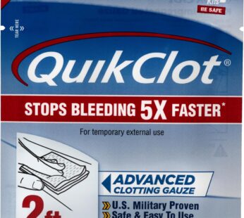 Adventure Medical Kits QuikClot Gauze – Gauze for Emergency Survival Kit