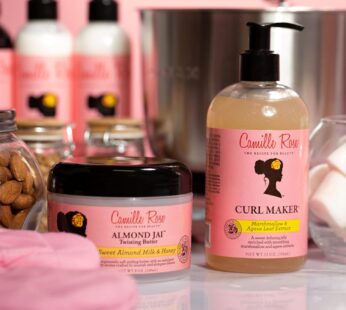 Camille Rose Curl Maker, Smoothing and Nourishing Curly Hair Gel with Aloe, for All Hair Types and Textures, 12 fl oz