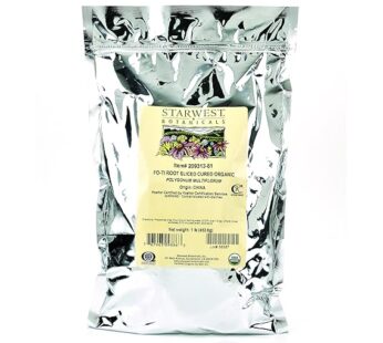 Starwest Botanicals Organic Cured Fo-ti Root Slices, 1 Pound